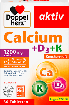 Calcium + Vitamin D3 Tabletten 30 St. Doppelherz