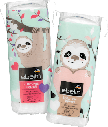 Wattepads Maxi Supersoft Faultier ebelin
