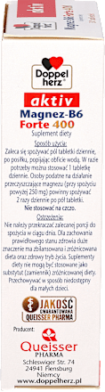 Suplement diety MagneB6 Forte 400, tabletki Doppelherz