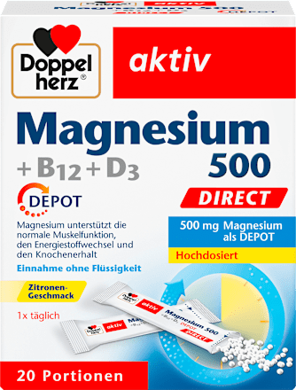 Magnesium 500 +B12 +D3 Doppelherz
