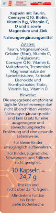 Taurin + Q10 Kapseln 30 St Doppelherz
