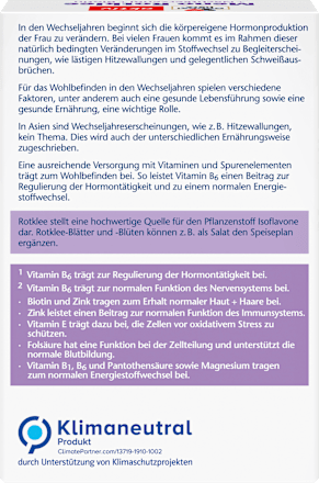 Meno Rotklee + Nachtkerzenöl + Biotin Kapseln 30 St. Doppelherz