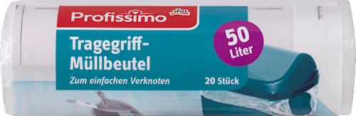 Müllbeutel 50L mit Tragegriff Profissimo