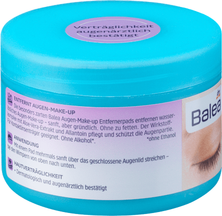 Augen Make-up Entferner Pads ölfrei Balea