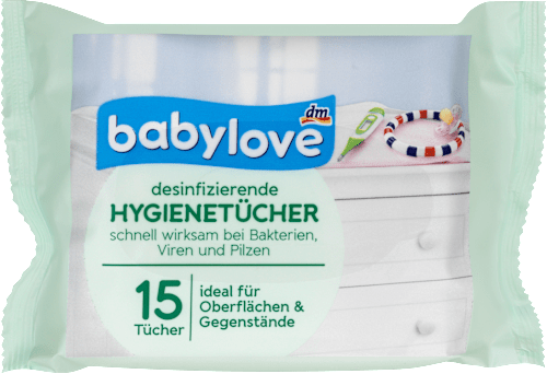 Hygienetücher desinfizierend parümfrei 15 Tücher babylove