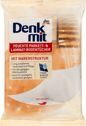 Bodentücher Parkett und Laminat feucht Denkmit