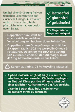 Omega-3 1075 vegan 80 St Doppelherz