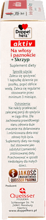 Suplement diety na włosy i paznokcie + skrzyp, kapsułki Doppelherz