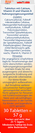 Calcium + Vitamin D3 Tabletten 30 St. Doppelherz