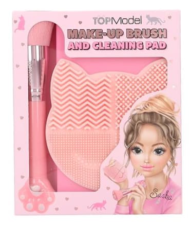 Kitty četkica i jastučić za čišćenje make up četkica TOP Model