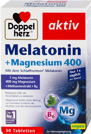 aktiv Melatonin + Magnezijum 400 tablete Doppelherz