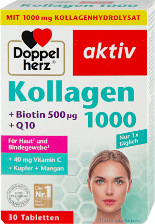 aktiv Kollagen 1000 + Biotin 500μg + Q10 tablete Doppelherz