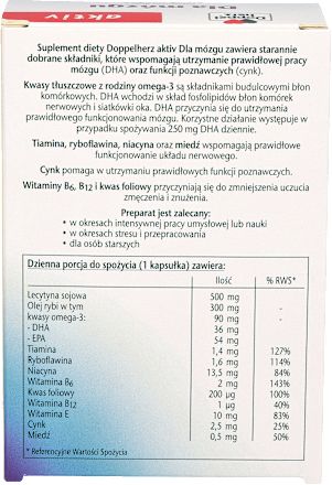 Suplement diety Dla mózgu, kapsułki Doppelherz