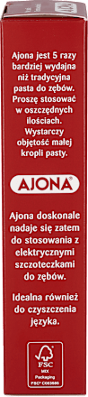 Medyczny koncentrat pasty do zębów dziąseł i języka AJONA