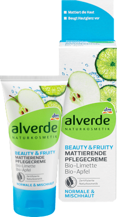 Tagespflege Beauty & Fruity Limette Apfel alverde NATURKOSMETIK