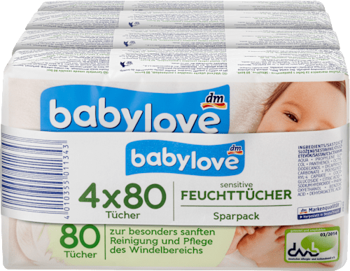 Feuchttücher sensitive 4x80St babylove
