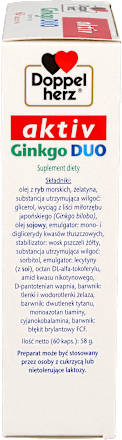 Suplement diety Ginkgo Duo, kapsułki Doppelherz