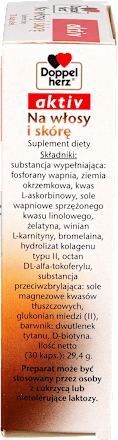 Suplement diety na włosy i skórę regeneracja, kapsułki Doppelherz
