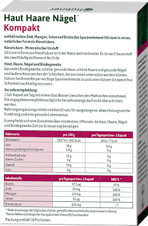 Haut Haare Nägel Kompakt Kapseln hübner