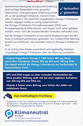 Omega-3 1400 Kapseln 30 St. Doppelherz