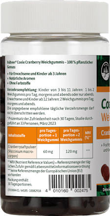 Weichgummies Coole Cranberry 60 St hübner