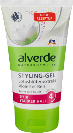 Styling Gel Lotusblütenextrakt Violetter Reis alverde NATURKOSMETIK