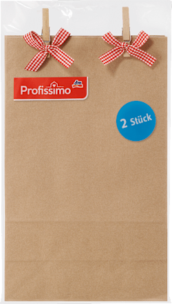 Prof. Geschenktüten Kraftpapier  3f  2St Profissimo