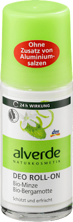 Deo Roll On Deodorant Minze Bergamotte alverde NATURKOSMETIK