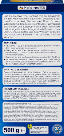 Fleckensalz für Wäsche Denkmit