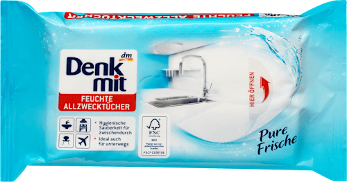 Feuchte Allzwecktücher Pure Frische Denkmit