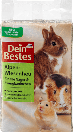 Hauptfutter für Nager & Zwergkaninchen, Alpen-Wiesenheu Dein Bestes