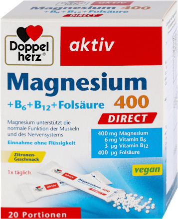 aktiv Magnezijum + B6 + B12 + folna kiselina direkt kesice Doppelherz