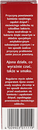 Medyczny koncentrat pasty do zębów dziąseł i języka AJONA