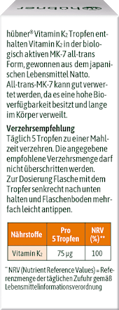 Vitamin K2 Tropfen hübner