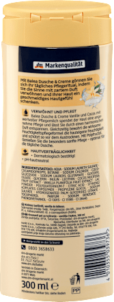 Cremedusche Vanille und Cocos Balea