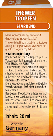 Ingwer Tropfen hübner