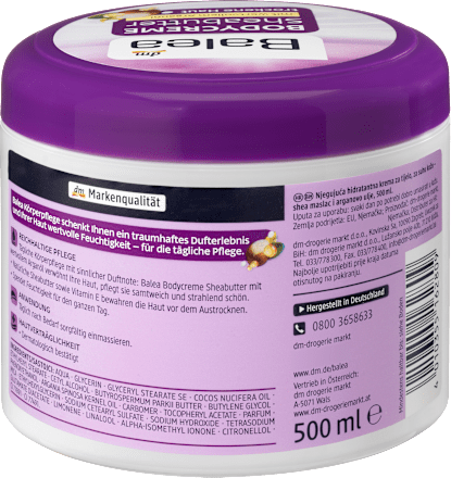 Pflegecreme Sheabutter Bodycreme Balea
