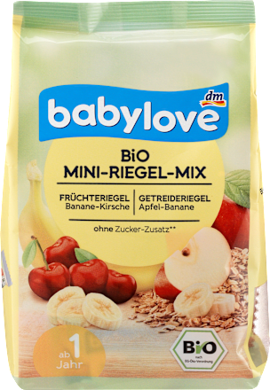 Fruchtriegel Bio Mini-Riegel-Mix ab 1 Jahr babylove