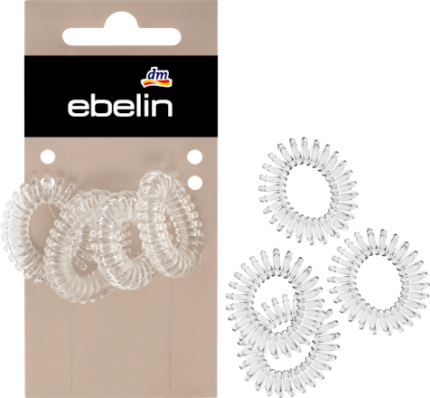 Spiralzopfhalter klein Transparent ebelin
