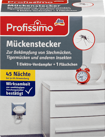 Mückenstecker 1 Elektro-Verdampfer + 1 Fläschchen Profissimo