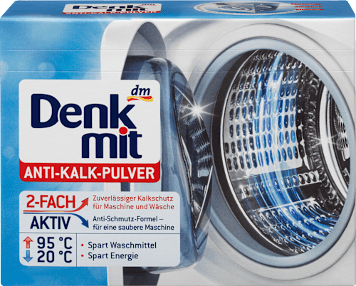 Anti-Kalk-Pulver für Maschine und Wäsche Denkmit