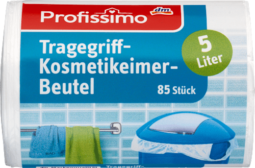 Müllbeutel 5L mit Tragegriff Kosmetikeimer Profissimo