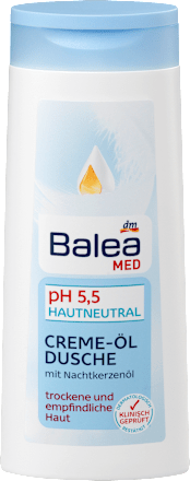 Duschgel pH 5,5 Hautneutral Creme-Öl Dusche Balea med