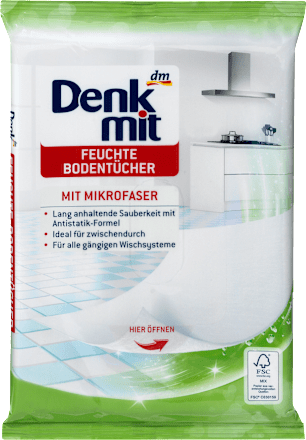 Reinigungstücher Boden feucht Denkmit