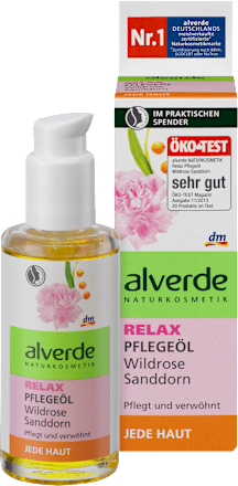 Körperöl Relax Wildrose Sanddorn alverde NATURKOSMETIK