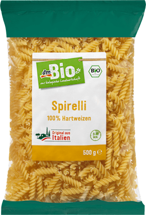 Nudeln, Spirelli aus Weizen dmBio
