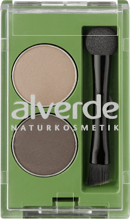 Duo-Augenbrauenpuder Light Cashmere und Mocca Brown alverde NATURKOSMETIK