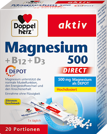 Magnesium+B12+D3 DIRECT Doppelherz