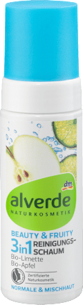 Reinigungsschaum Beauty & Fruity 3in1 Limette Apfel alverde NATURKOSMETIK