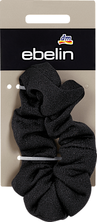 Scrunchie nero in tessuto ebelin